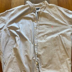 Big Mens Ralph Lauren Seersucker Shirt